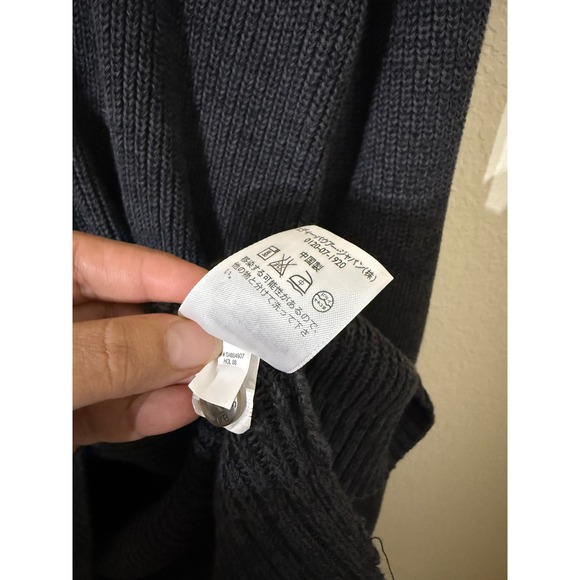 Eddie Bauer Vintage Mens Cotton Ribbed Sweater Dark Gray Pullover Size XL Tall - Picture 5 of 6